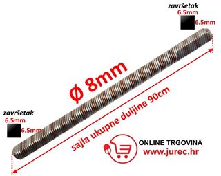 Slika od Sajla pogona Ø8 – 90cm