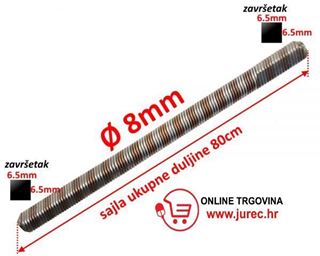 Slika od Sajla pogona Ø8 – 80cm